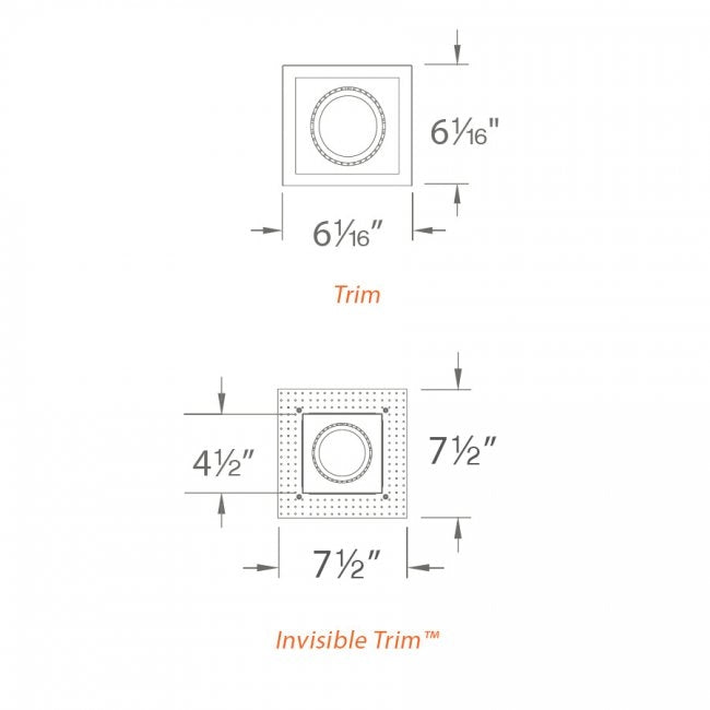 WAC MT-4LD116 1-lt LED Precision Multiples Spot Trim