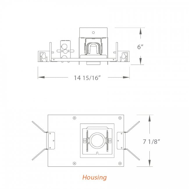 WAC MT-4LD116 1-lt LED Precision Multiples Spot Housing