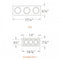 WAC MT-4LD316 3-lt LED Precision Multiples Spot Trim (Housing Required)