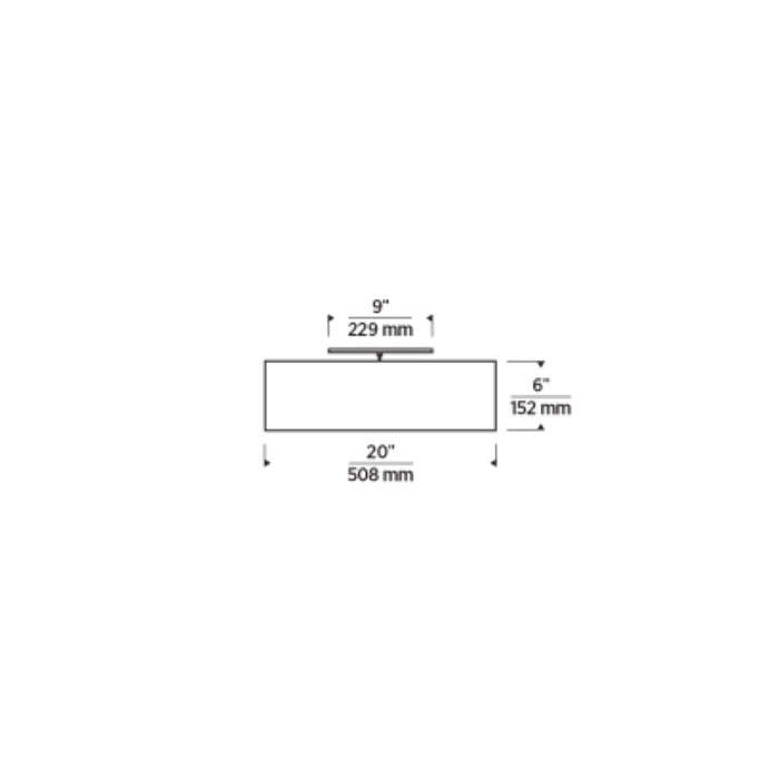 Tech 700TDMULFML Mulberry Large 1-lt 20" Flush Mount