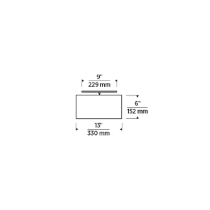 Tech 700TDMULFMS Mulberry Small 1-lt 13" Flush Mount