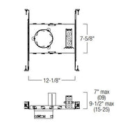 Nora NCAH2-430 4" LED Sapphire II COB Universal New Construction Frame-In Kit - LBC Lighting