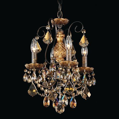 Schonbek 3648 New Orleans 4-lt 12" Chandelier