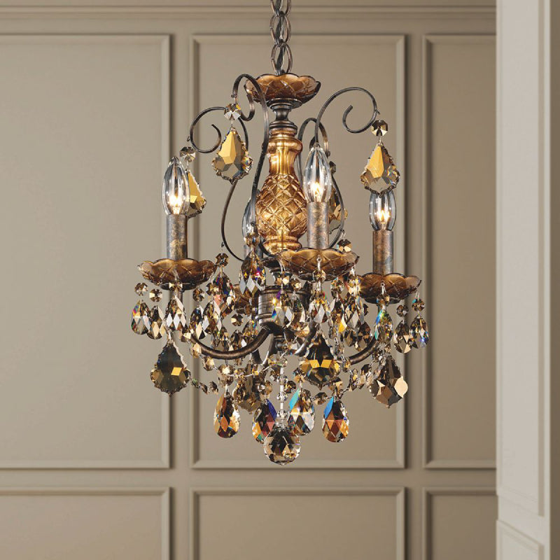 Schonbek 3648 New Orleans 4-lt 12" Chandelier