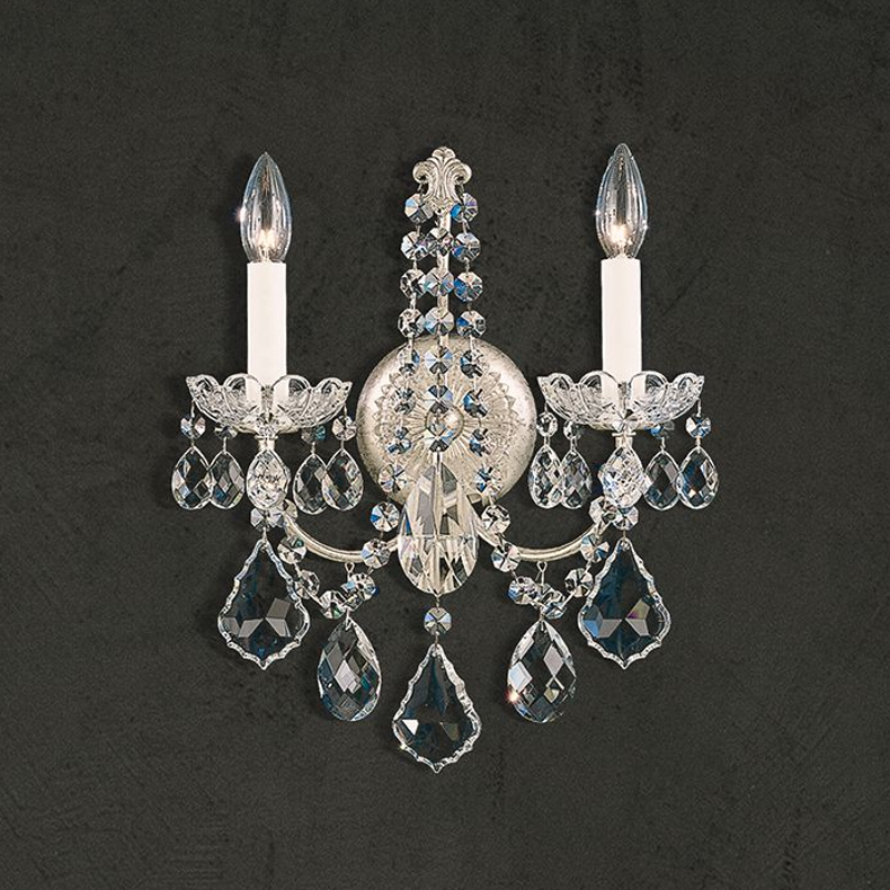 Schonbek 3651 New Orleans 2-lt 15" Tall Wall Sconce
