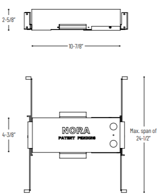 Nora NHSIC-412LE4LT 4" Cobalt Shallow IC Air-Tight New Construction Housing - 1250 Lumens