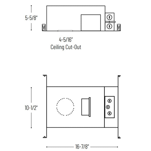 Nora NHIOICD-415 4" Iolite 20W IC Air-Tight High Lumen New Construction Housing, Lutron Hi-lume Premier 0.1% EcoSystem