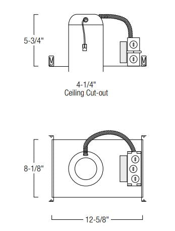 Nora NHMIC2-409 4" Marquise II IC Air-Tight New Construction Housing, Emergency