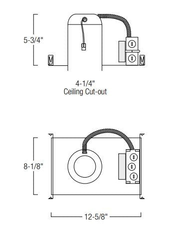 Nora NHMIC2-409 4" Marquise II IC Air-Tight New Construction Housing