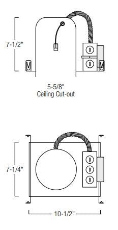 Nora NHMIC2-509 5" Marquise II IC Air-Tight New Construction Housing