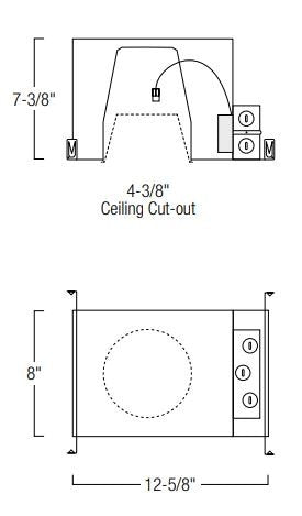 Nora NHMICD2-415 4" Marquise II IC Air-Tight Double Wall New Construction Housing