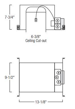 Nora NHMICD2-615 6" Marquise II IC Air-Tight Double Wall New Construction Housing