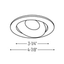 Nora NIO-4RC/HL 4" Iolite LED Round Adjustable Cone Reflector Trim - High Lumen