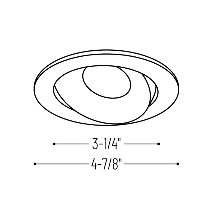 Nora NIO-4RC/HL 4" Iolite LED Round Adjustable Cone Reflector Trim - High Lumen