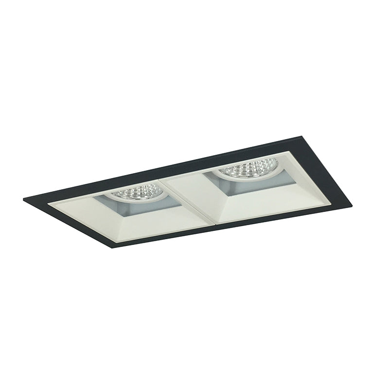 Nora NMIOT-12-FF Iolite MLS Flanged Two Head Fixed Downlight Trim