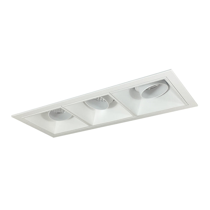 Nora NMIOT-13-AAA Iolite MLS Flanged Three Head Adjustable Snoot Trim