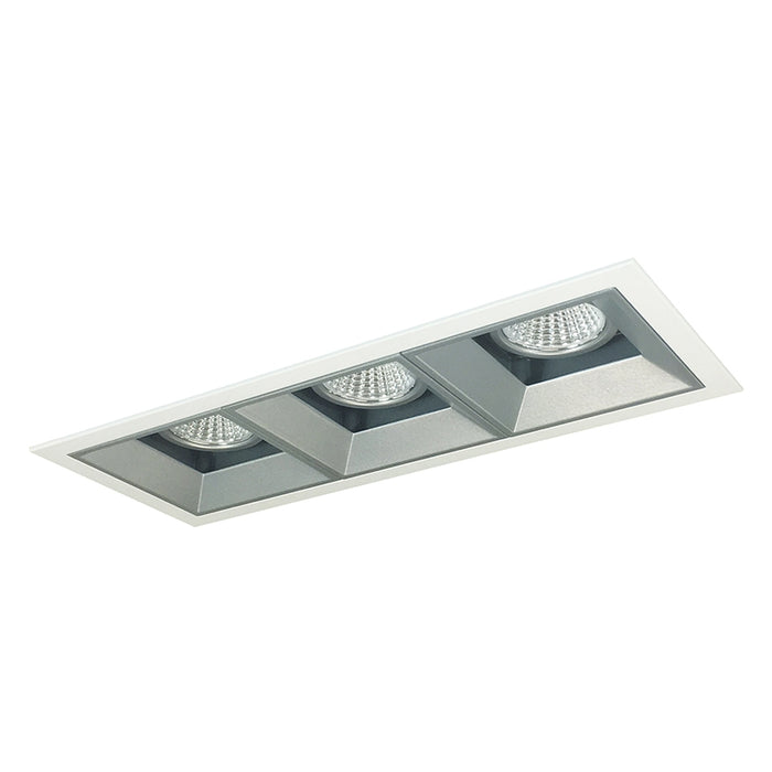 Nora NMIOT-13-FFF Iolite MLS Flanged Three Head Fixed Downlight Trim