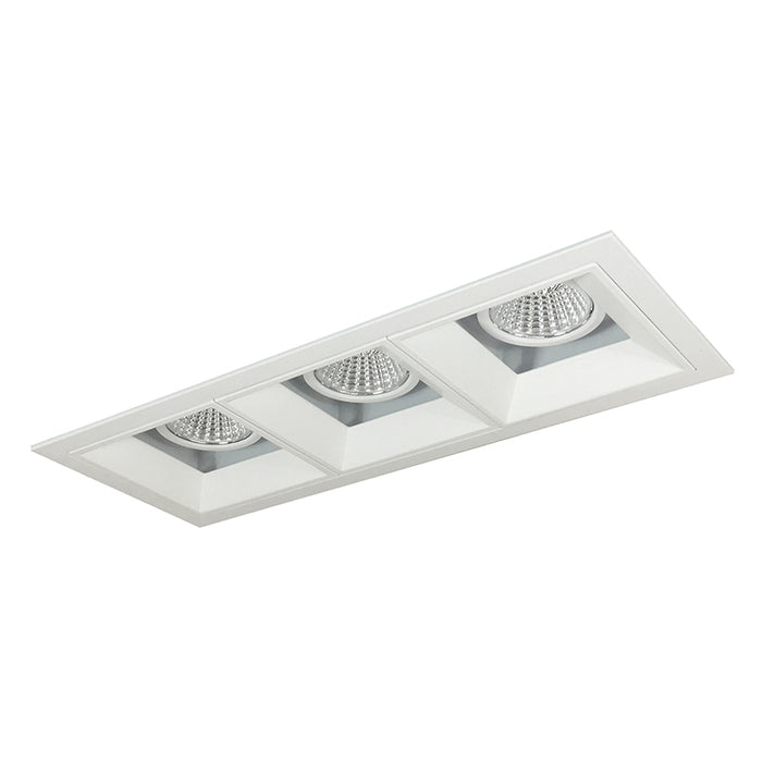 Nora NMIOT-13-FFF Iolite MLS Flanged Three Head Fixed Downlight Trim