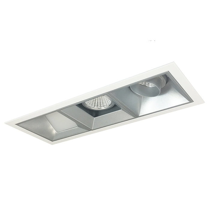 Nora NMIOT-13-WWW Iolite MLS Flanged Three Head Wall Wash Trim