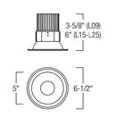 Nora NRM2-511L15 5" Marquise II LED Reflector Trim, 1500 lm