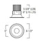 Nora NRM2-511L15 5" Marquise II LED Reflector Trim, 1500 lm