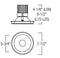 Nora NRM2-611L25 6" Marquise II LED Reflector Trim, 2500 lm