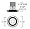 Nora NRM2-612L09 6" Marquise II LED Baffle Trim, 900 lm
