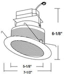 Nora NRMC-6S12 6" Marquise LED Slope Baffle Retrofit