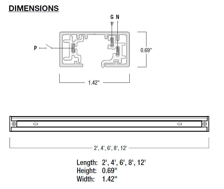 Nora NT-301 One-Circuit 2-Ft Track