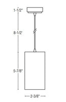 NYLM-2C iLENE 2" Mini Cylinder LED Pendant, 120V