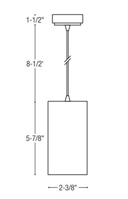 NYLM-2C iLENE 2" Mini Cylinder LED Pendant, 120V