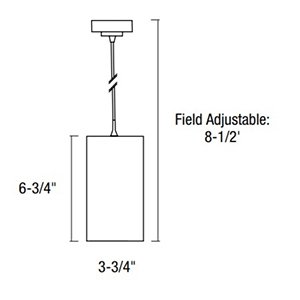 NYLM-3C iLENE 3" Mini Cylinder LED Pendant, 120-277V