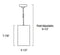 NYLM-5C iLENE 5" Mini Cylinder LED Pendant, 120-277V