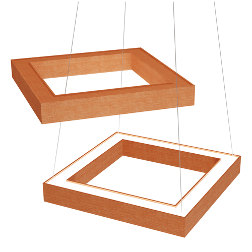 Elite OLS-DI-VERSE-SOFT-REC 4" SoftSense Verse LED Rectangle Suspended, Direct/Indirect