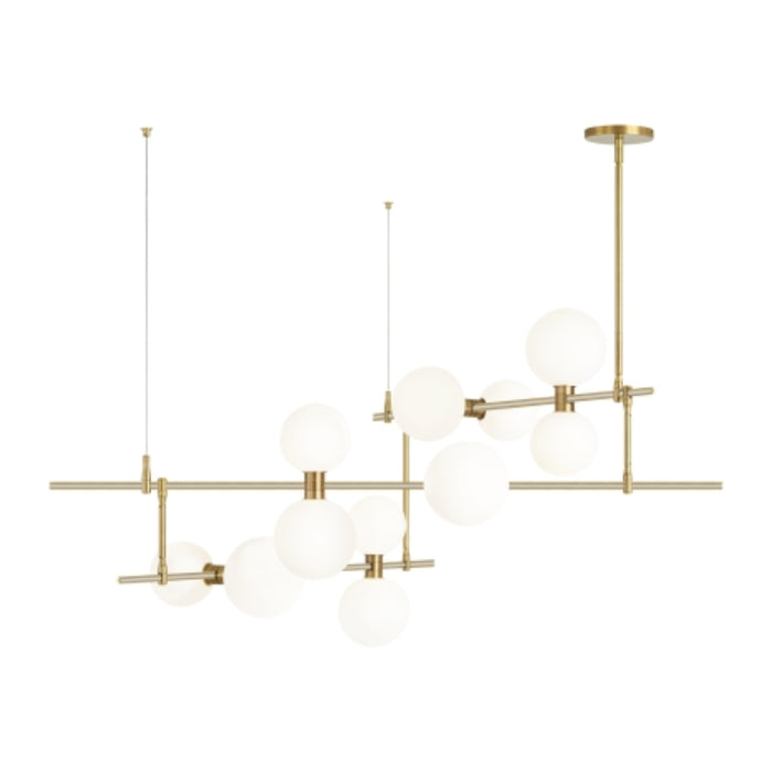 Tech 700MDCH ModernRail 12-lt 48" LED Chandelier