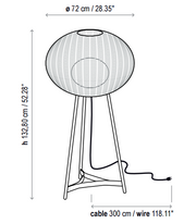 Bover Garota P/02 1-lt 52" Tall Outdoor Floor Lamp