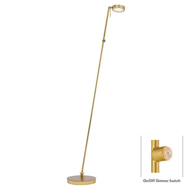 P4304 George's Reading Room 1-lt LED Pharmacy Floor Lamp