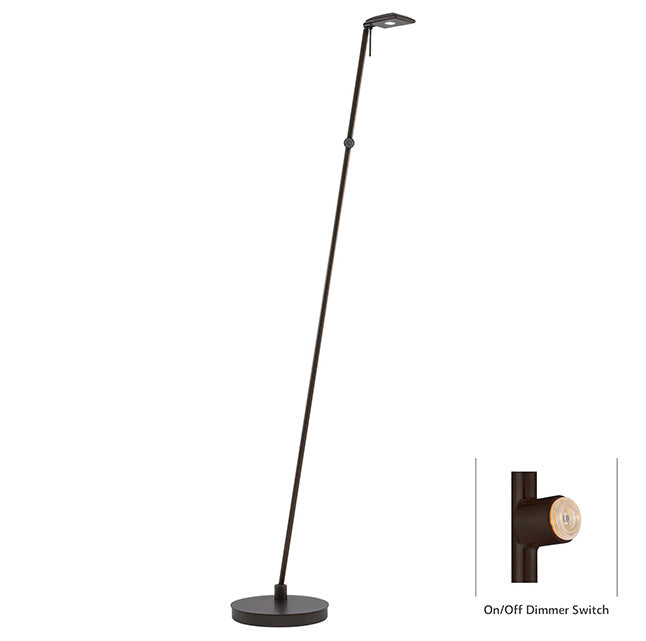 P4324 George's Reading Room 1-lt LED Pharmacy Floor Lamp