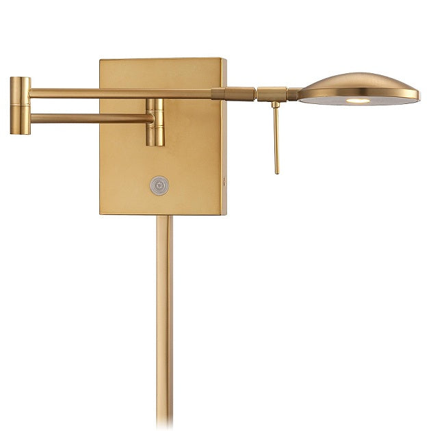 P4338 George's Reading Room 1-lt LED Swing Arm Wall Lamp