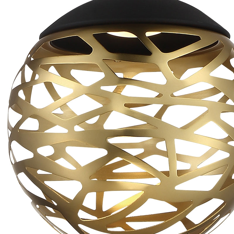 P932 Golden Eclipse 1-lt 8" LED Mini Pendant