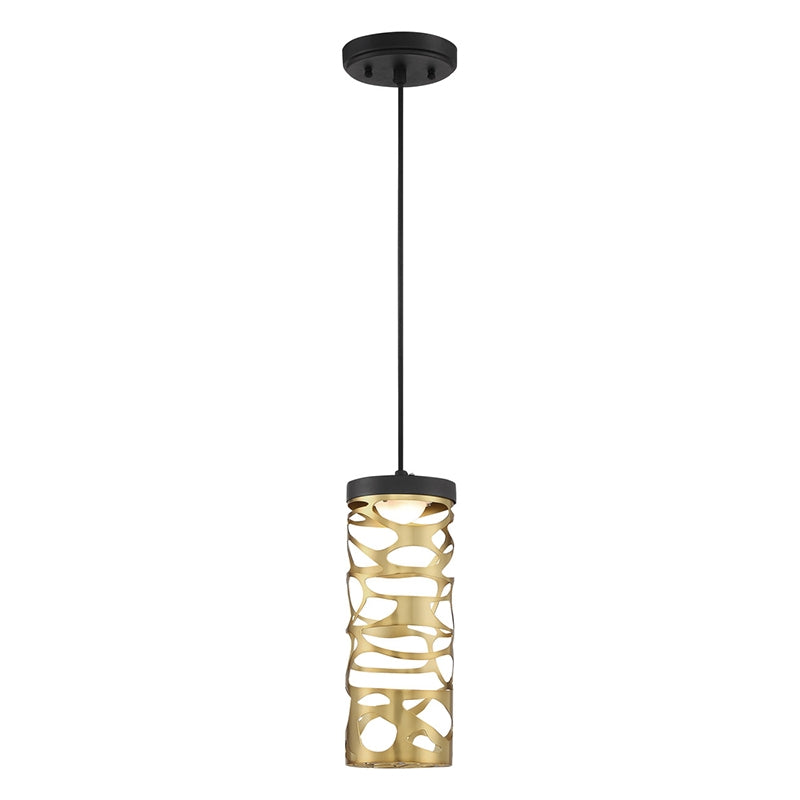 P935 Golden Eclipse 1-lt 4.5" LED Mini Pendant