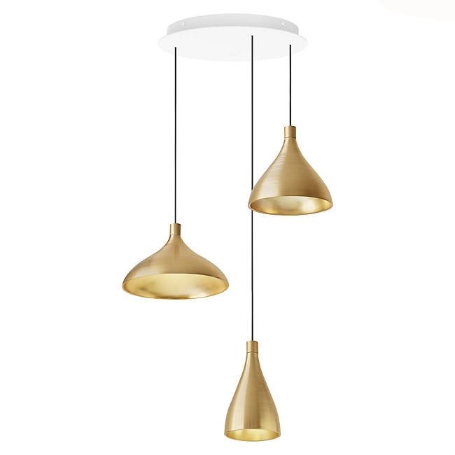 Pablo Designs Swell 3-lt LED Chandelier