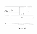 dweLED PD-23852 Loophole 52" LED Pendant