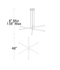 dweLED PD-29803 Stack 3-lt 48" LED Chandelier