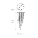 Modern Forms PD-35615 Magic 15-lt 23" LED Pendant