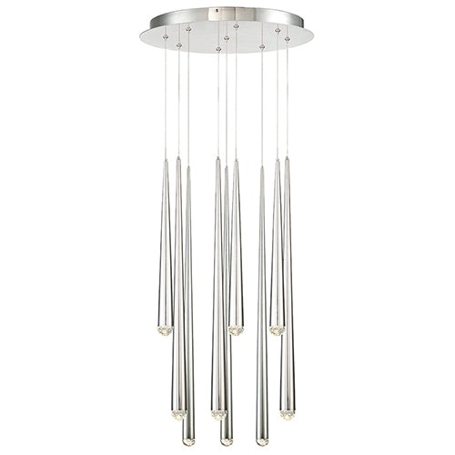 Modern Forms PD-41709R Cascade 9-lt 17" LED Round Pendant