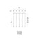 Modern Forms PD-41805L Cascade Flat 5-lt 40" LED Linear Pendant