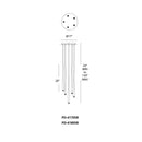 Modern Forms PD-41805R Cascade Flat 5-lt 17" LED Round Pendant