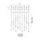 Modern Forms PD-41823L Cascade Flat 23-lt 54" LED Linear Pendant