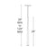 Modern Forms PD-41828 Cascade Flat 1-lt 28" Tall LED Pendant